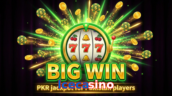 Big win animation on Lcecasino slot game